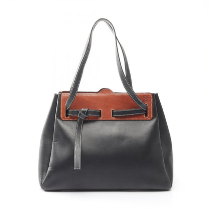 Loewe Tote Lazo Black Brown Leather