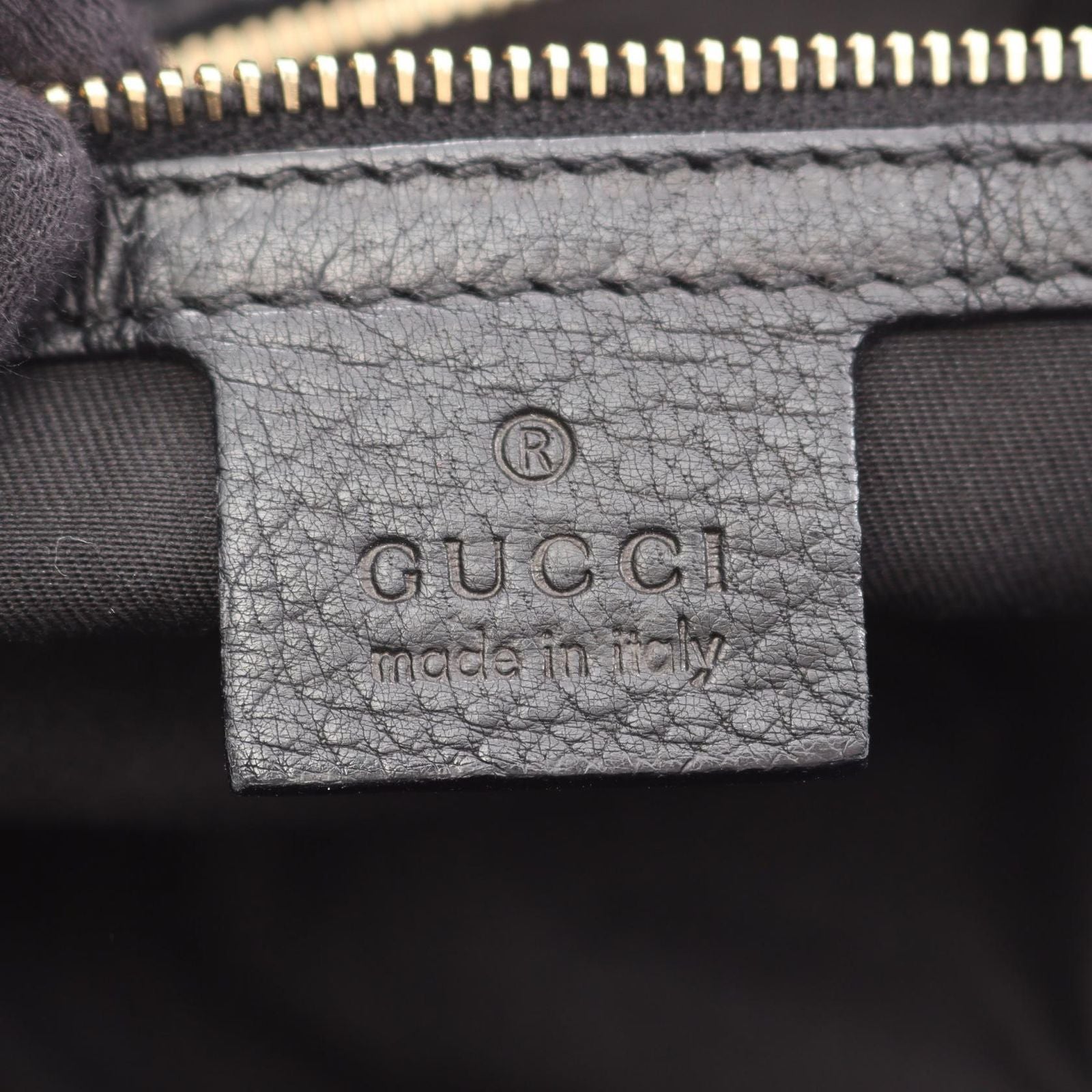 Gucci Shoulder Bag Sherry Line Black Leather Chain — view 4
