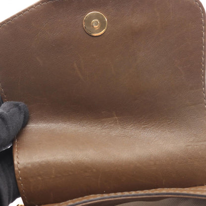 Gucci Shoulder Bag Bamboo Cles Brown Leather Chain — view 5