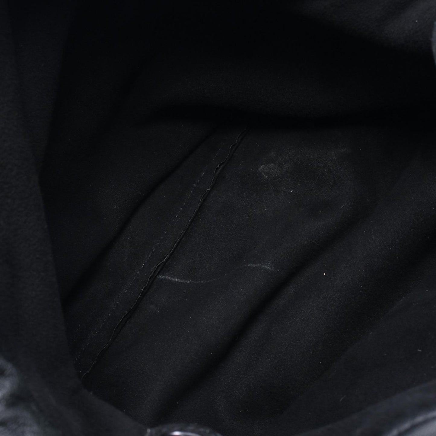 Saint Laurent Paris Shoulder Bag Teddy Drawstring Black Leather — view 8