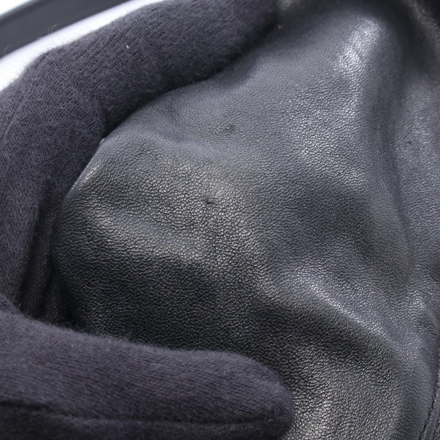 Saint Laurent Paris Shoulder Bag Teddy Drawstring Black Leather — view 7