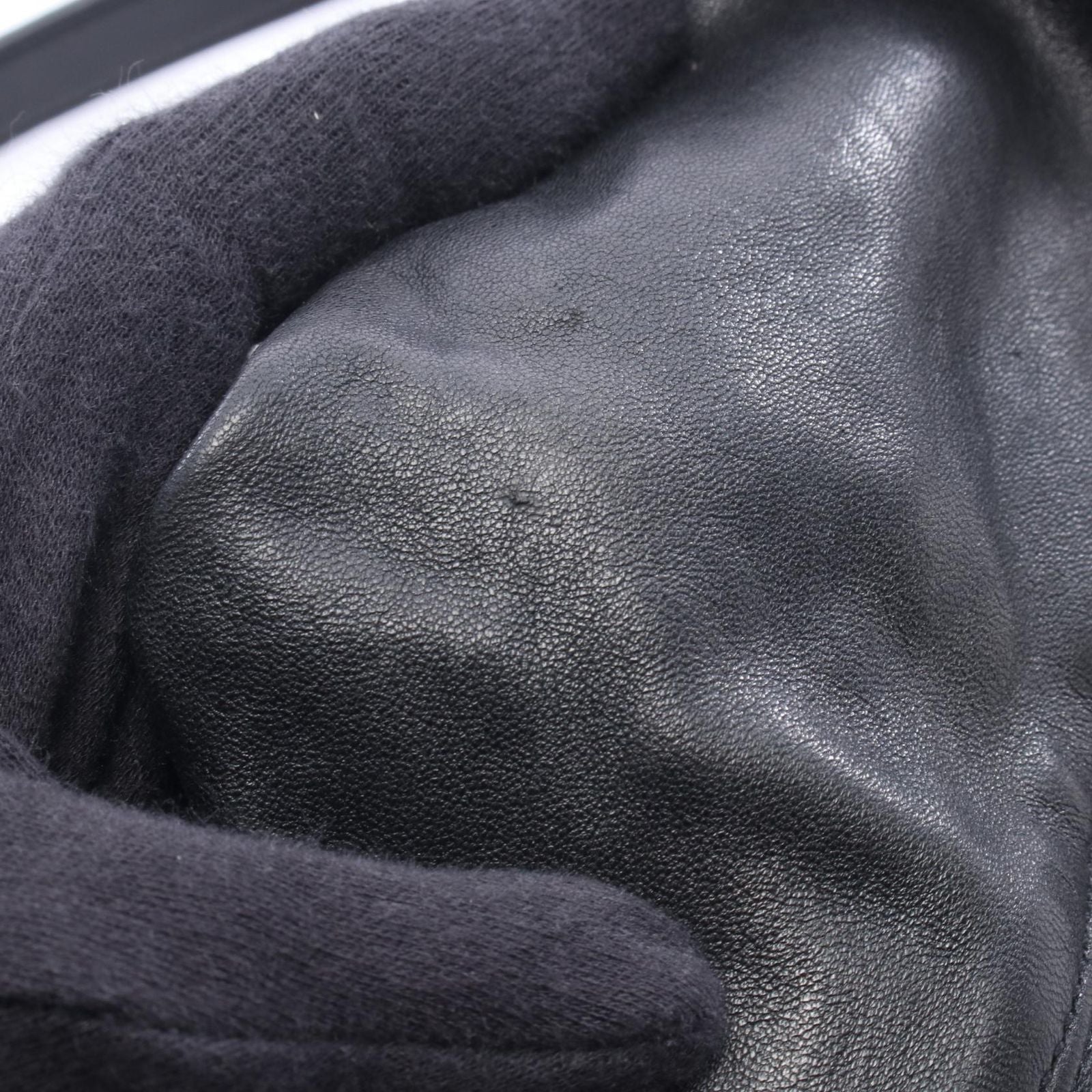 Saint Laurent Paris Shoulder Bag Teddy Drawstring Black Leather — view 7