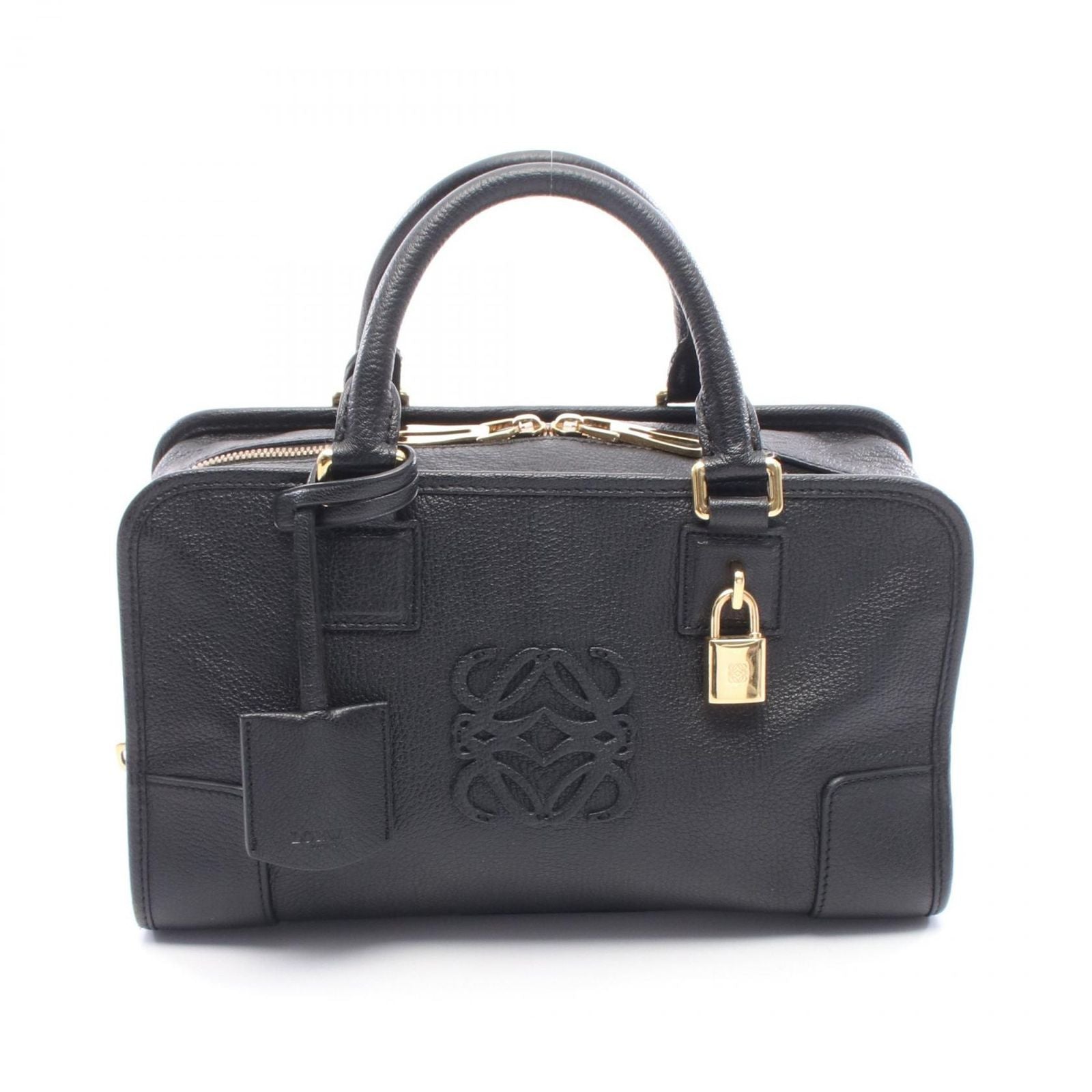 Loewe Handbag Amazona 28 Black Leather