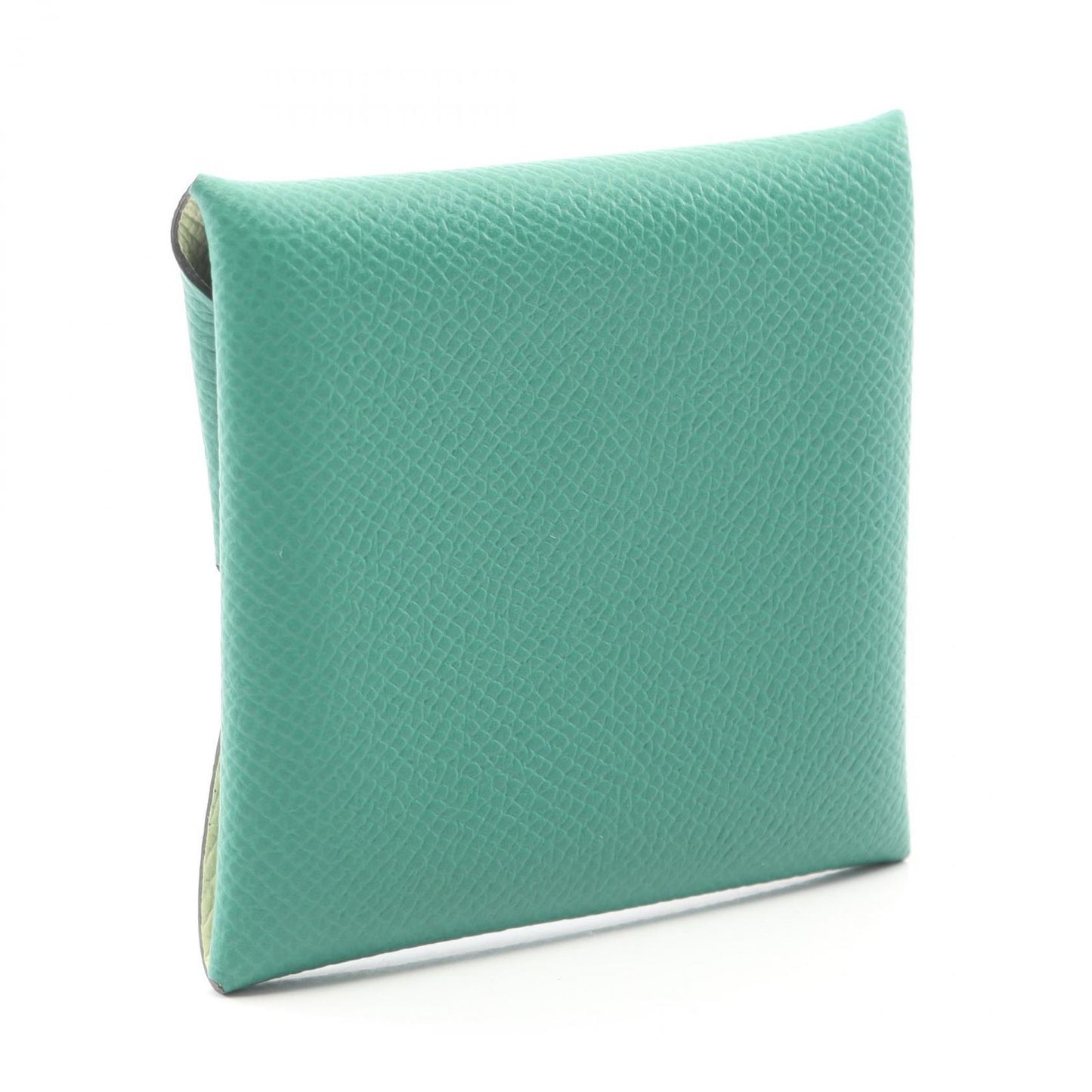 Hermes Coin Case Bastia Verso Vert Vertigo Jaune Poussin Leather — view 2