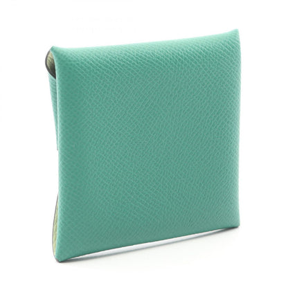 Hermes Coin Case Bastia Verso Vert Vertigo Jaune Poussin Leather — view 2