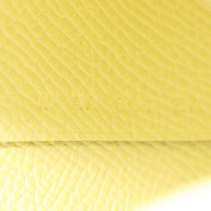 Hermes Coin Case Bastia Verso Vert Vertigo Jaune Poussin Leather — view 6