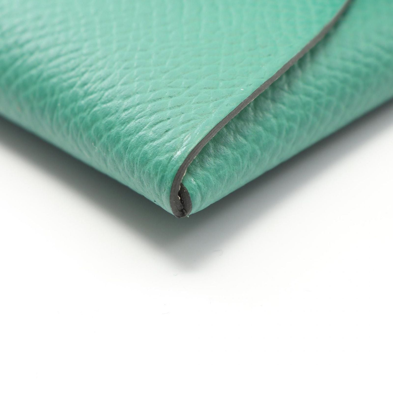 Hermes Coin Case Bastia Verso Vert Vertigo Jaune Poussin Leather — view 7