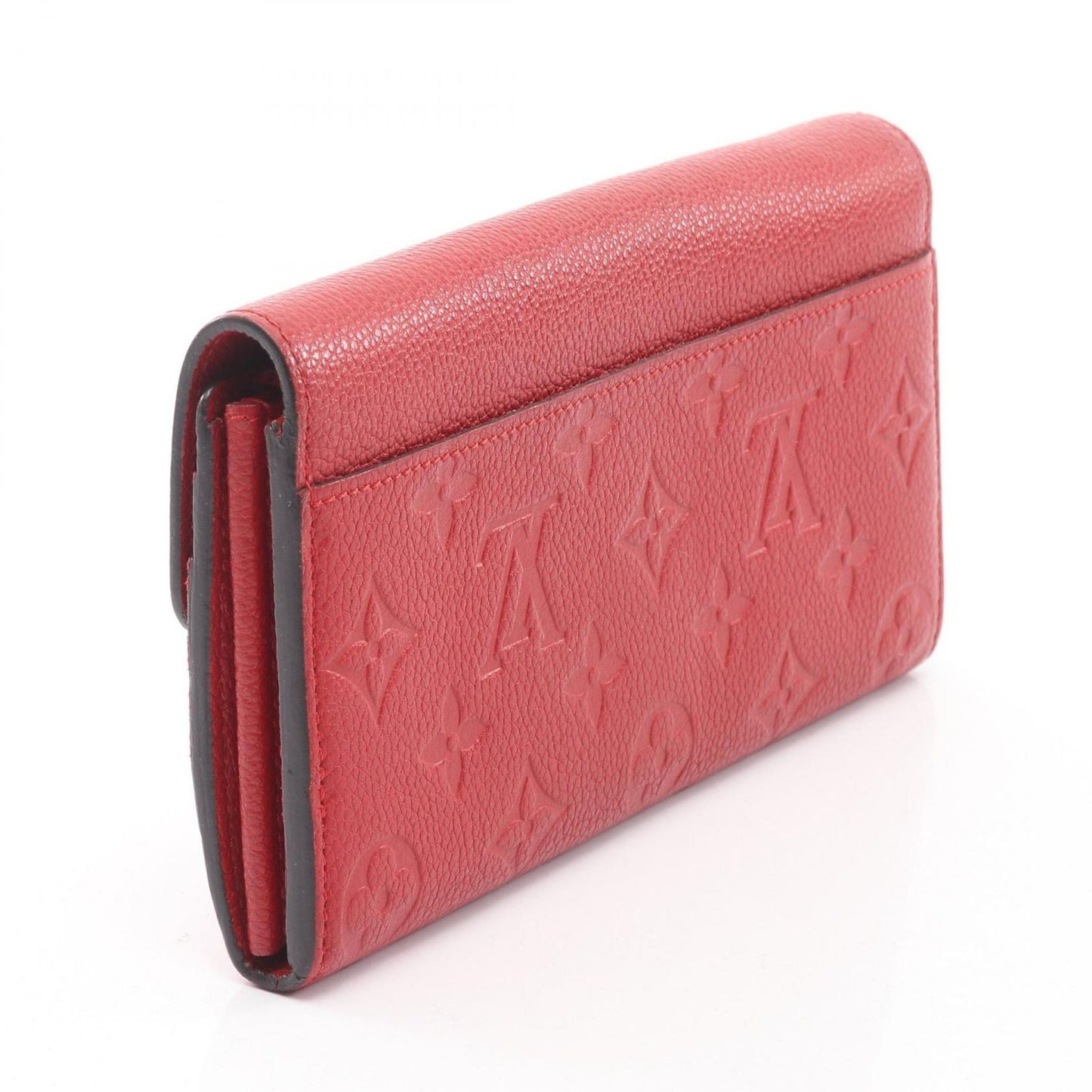 Louis Vuitton Bifold Wallet Portefeuille Sarah Cerise Leather — view 2