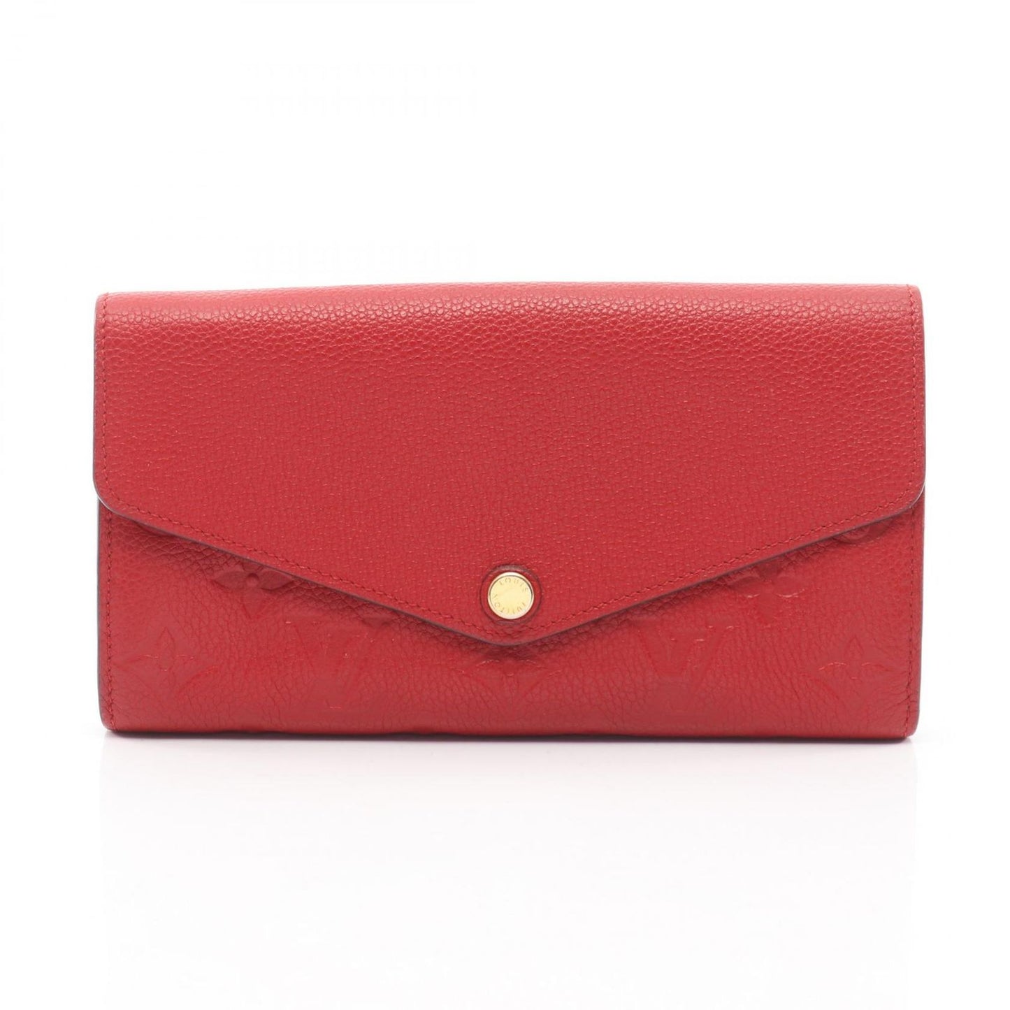 Louis Vuitton Bifold Wallet Portefeuille Sarah Cerise Leather
