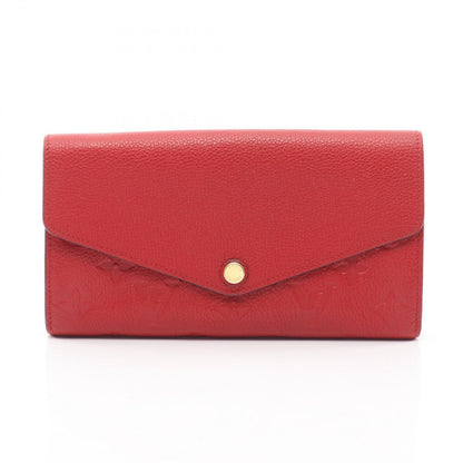 Louis Vuitton Bifold Wallet Portefeuille Sarah Cerise Leather