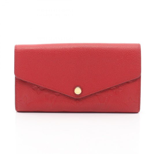 Louis Vuitton Bifold Wallet Portefeuille Sarah Cerise Leather