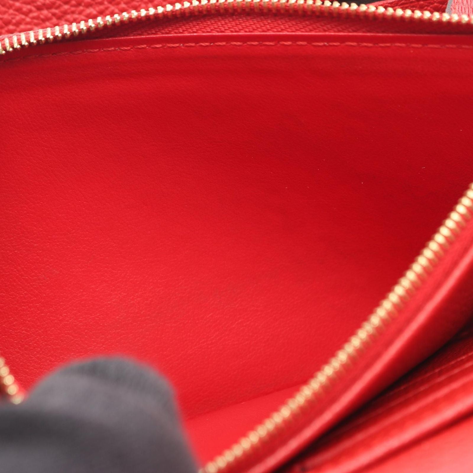 Louis Vuitton Bifold Wallet Portefeuille Sarah Cerise Leather — view 8