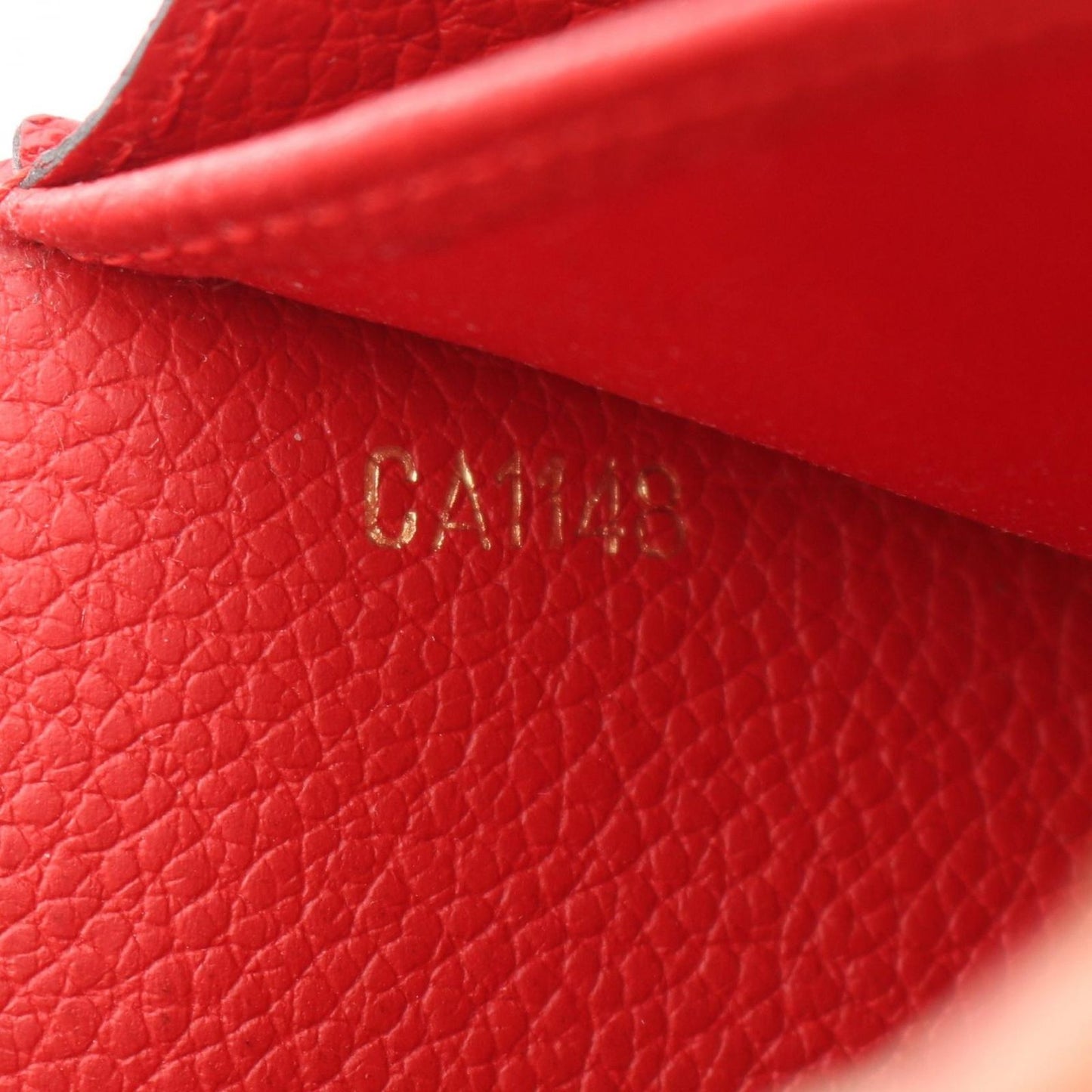 Louis Vuitton Bifold Wallet Portefeuille Sarah Cerise Leather — view 6