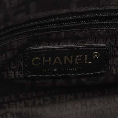 Chanel Handbag CC Logo Black Caviar Leather Tote — view 4