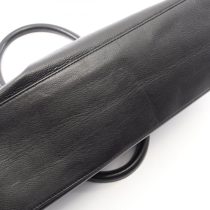 Chanel Handbag CC Logo Black Caviar Leather Tote — view 7