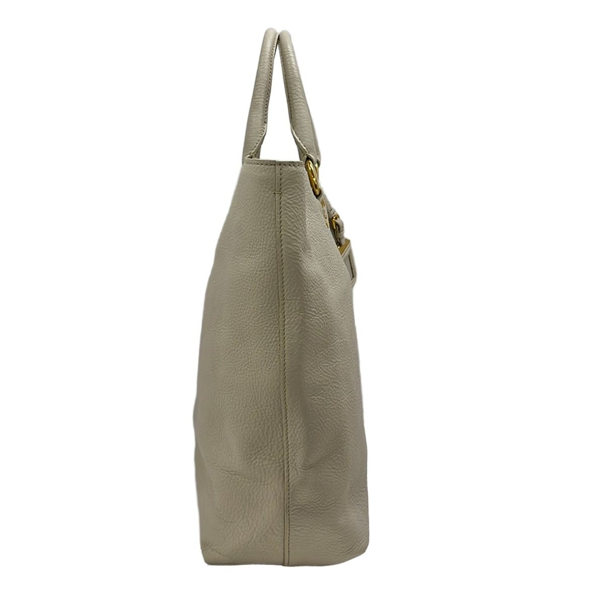 Prada Tote White Leather — view 4