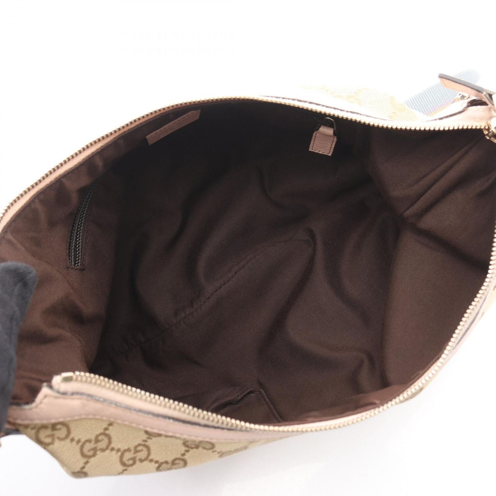 Gucci Shoulder Bag GG Canvas Beige Pink — view 3