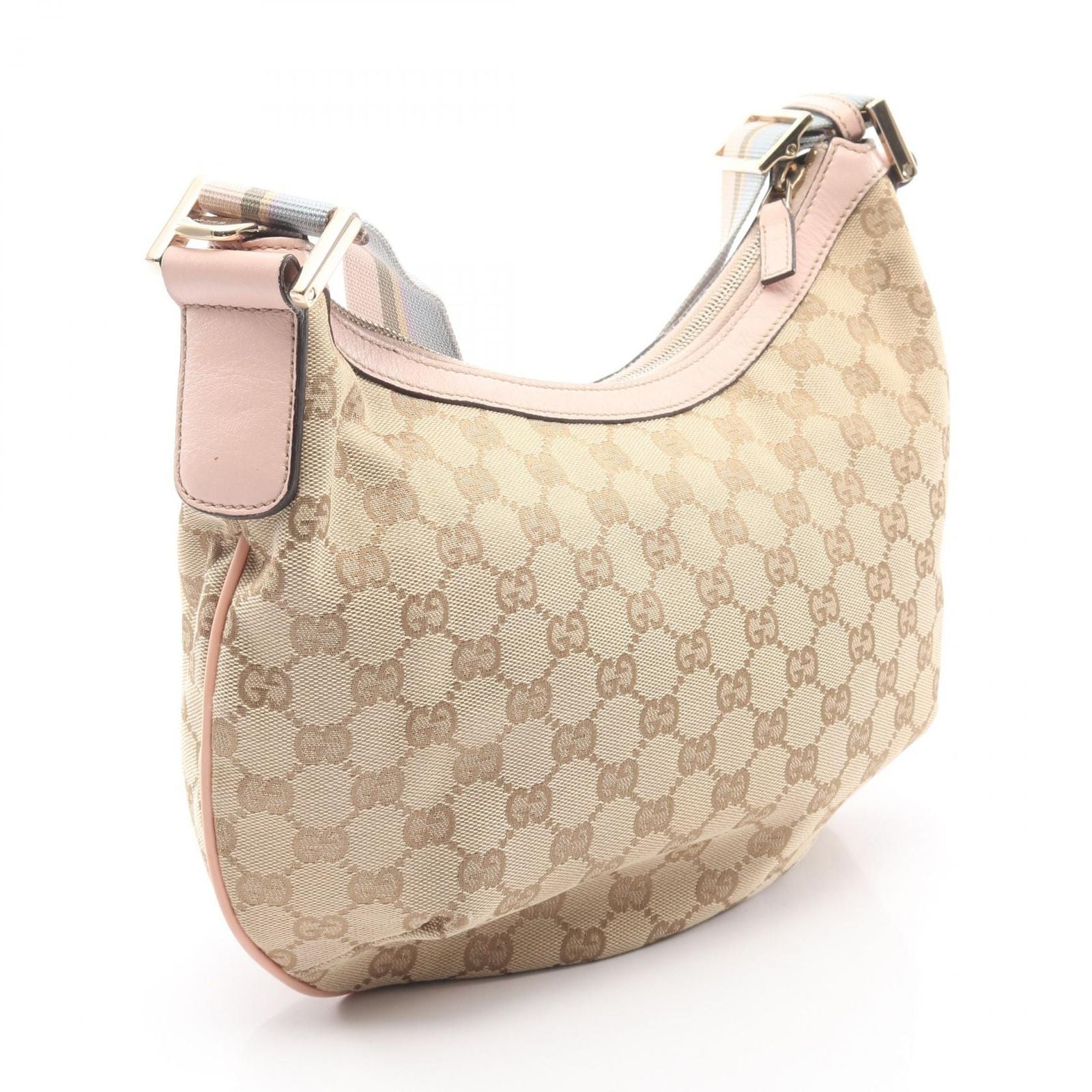 Gucci Shoulder Bag GG Canvas Beige Pink — view 2