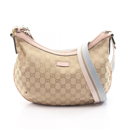 Gucci Shoulder Bag GG Canvas Beige Pink