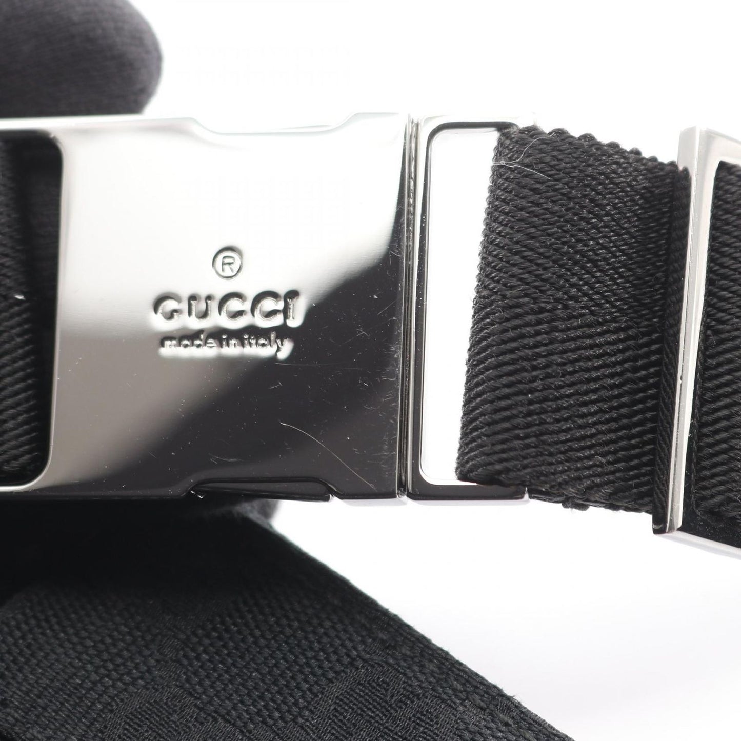 Gucci Waist Bag GG Canvas Black — view 7