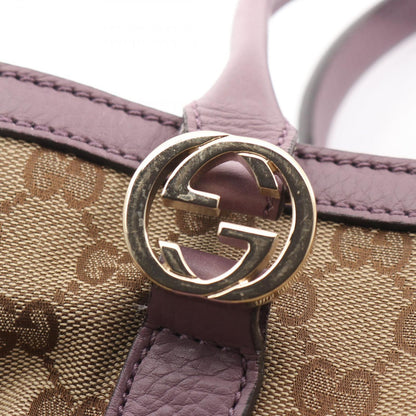 Gucci Tote Miss GG Canvas Beige Purple — view 7