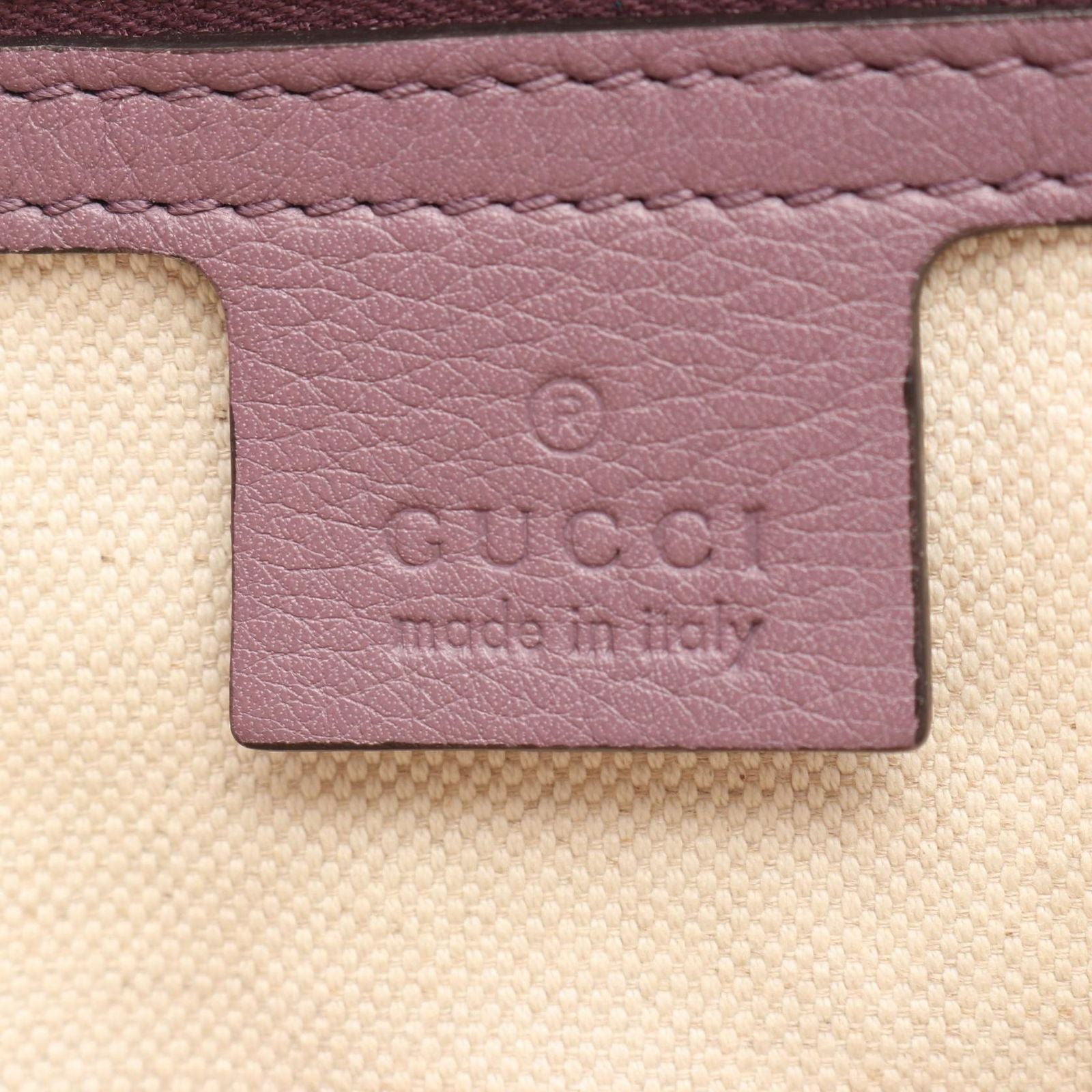 Gucci Tote Miss GG Canvas Beige Purple — view 4