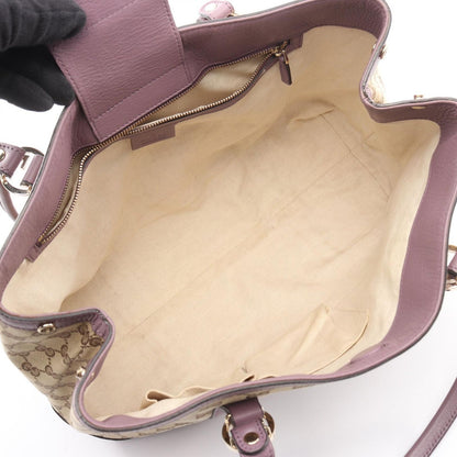 Gucci Tote Miss GG Canvas Beige Purple — view 3