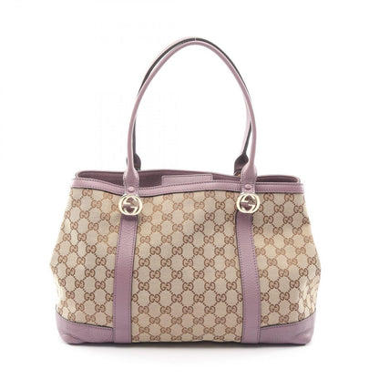 Gucci Tote Miss GG Canvas Beige Purple