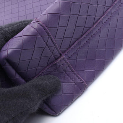 Bottega Veneta Tote Intreccio Mirage with Charm Purple Leather — view 7