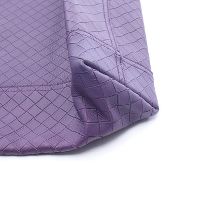 Bottega Veneta Tote Intreccio Mirage with Charm Purple Leather — view 5