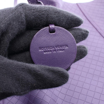 Bottega Veneta Tote Intreccio Mirage with Charm Purple Leather — view 4