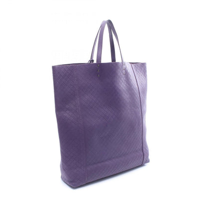 Bottega Veneta Tote Intreccio Mirage with Charm Purple Leather — view 2