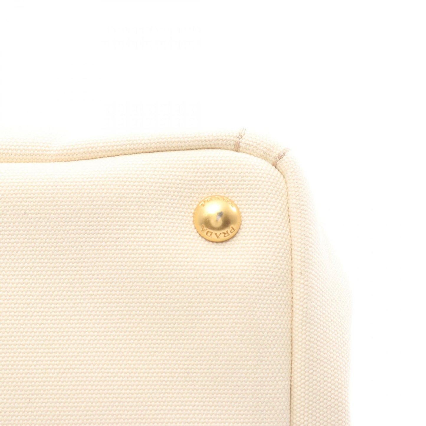 Prada Tote Canapa White Canvas 2-Way — view 9