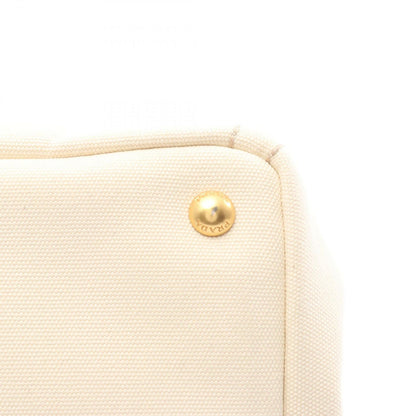 Prada Tote Canapa White Canvas 2-Way — view 9