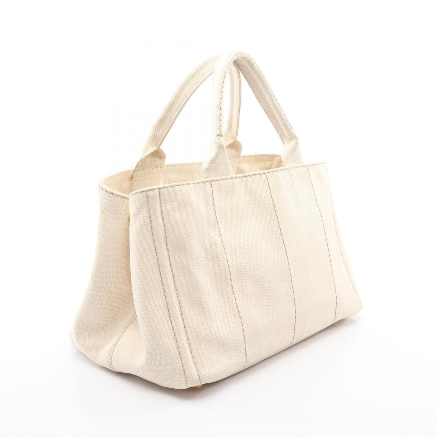 Prada Tote Canapa White Canvas 2-Way — view 2