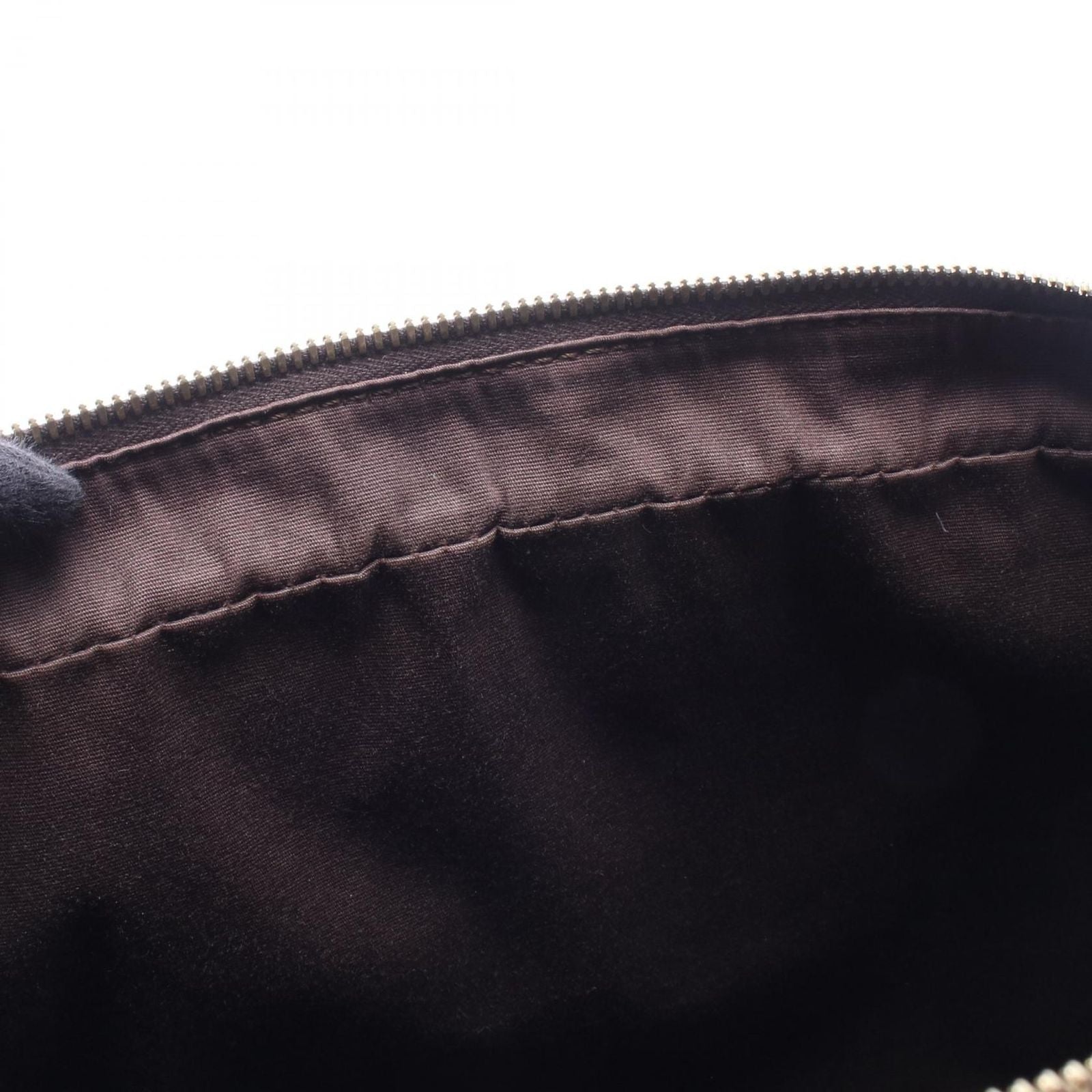 Celine Tote Macadam Brown Dark Canvas Leather Boston — view 5