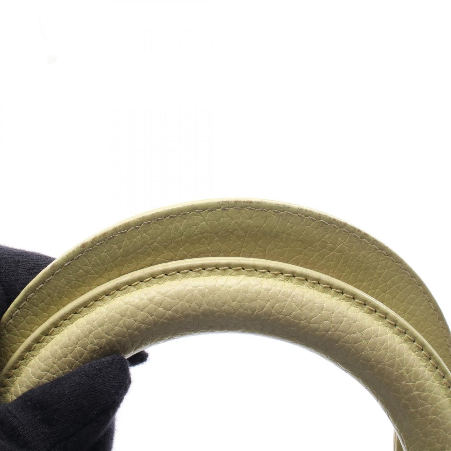 Dior Handbag Diorissimo 2-Way Yellow Leather Hand — view 8