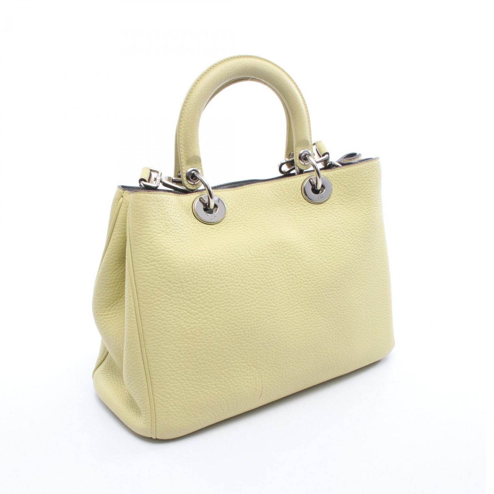 Dior Handbag Diorissimo 2-Way Yellow Leather Hand — view 2