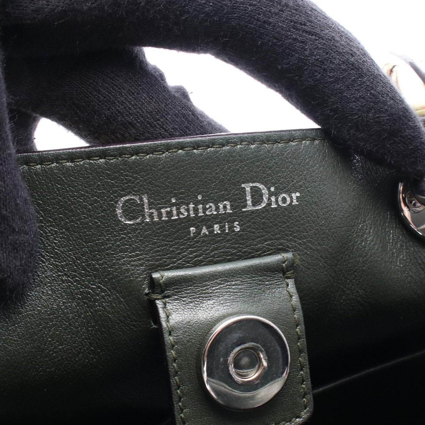 Dior Handbag Diorissimo 2-Way Yellow Leather Hand — view 4