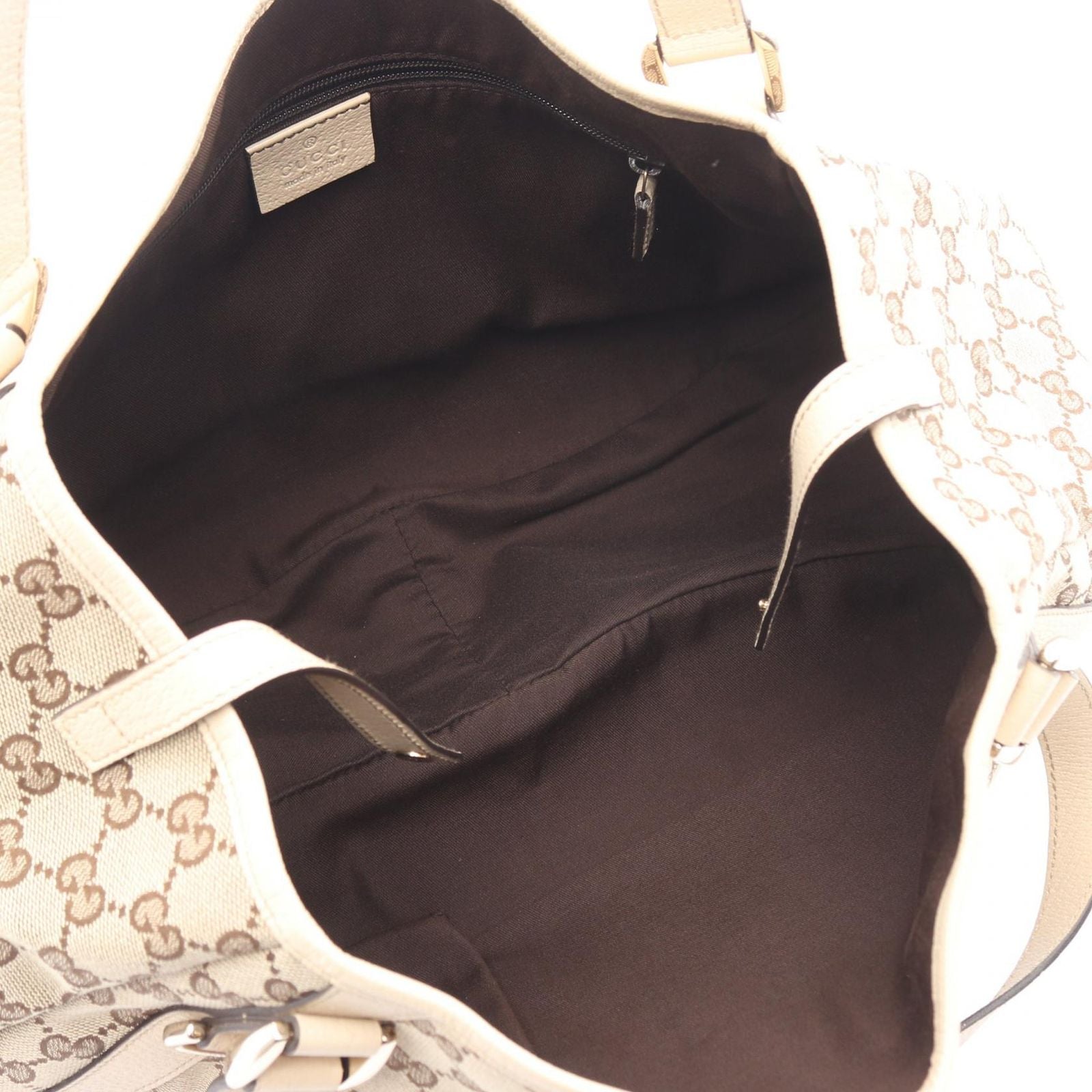 Gucci Shoulder Bag Abbey GG Canvas Beige — view 3