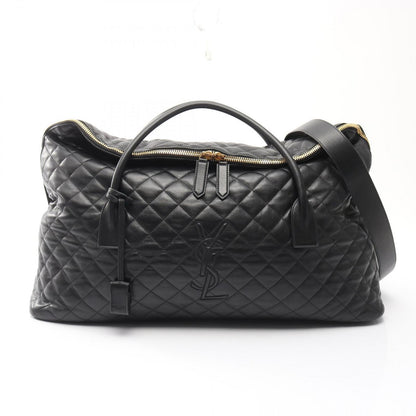 Saint Laurent Paris Boston Bag ES Giant Black Leather 2-Way