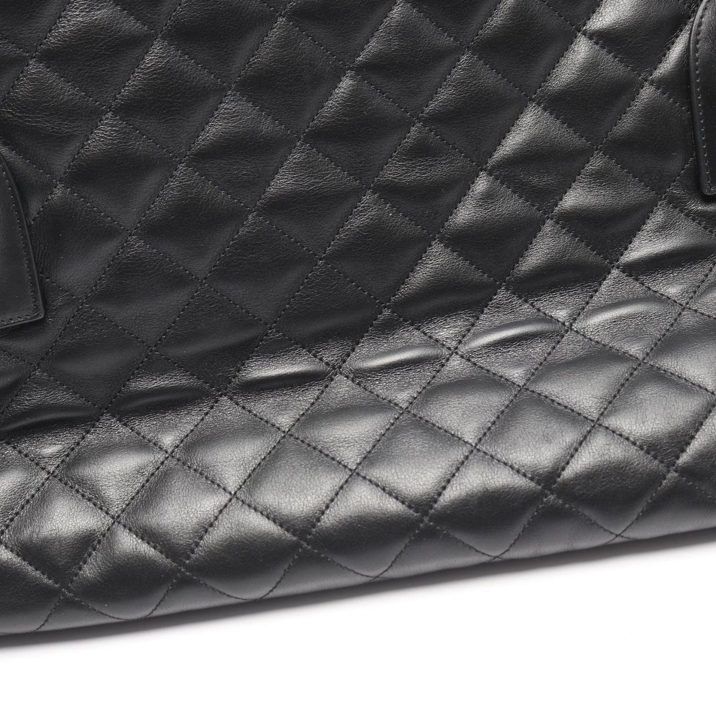 Saint Laurent Paris Boston Bag ES Giant Black Leather 2-Way — view 9