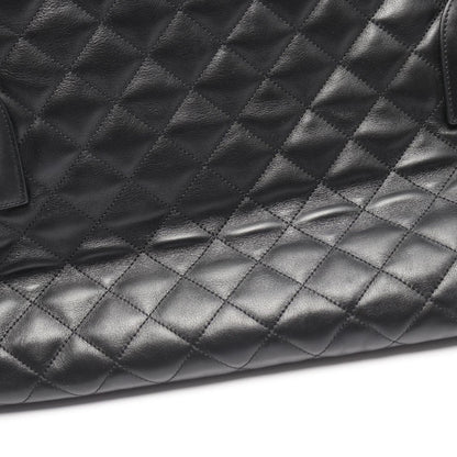 Saint Laurent Paris Boston Bag ES Giant Black Leather 2-Way — view 9