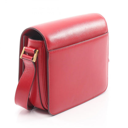 Saint Laurent Paris Shoulder Bag 61 Red Leather — view 2