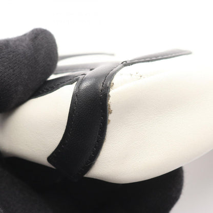 Chanel Handbag Cambon Line White Black Leather Pouch — view 7