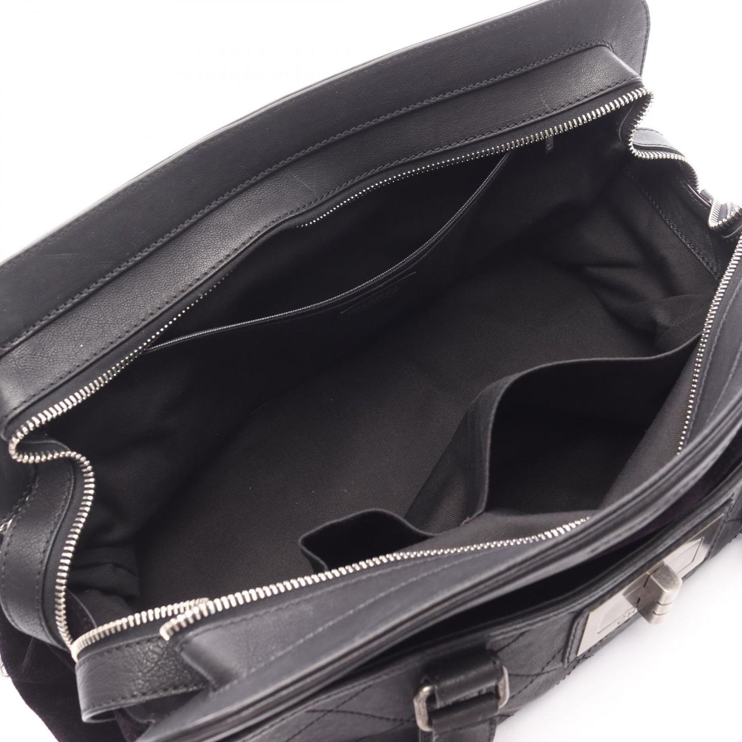 Chanel Boston Bag 2.55 Quilted Black Leather — view 3