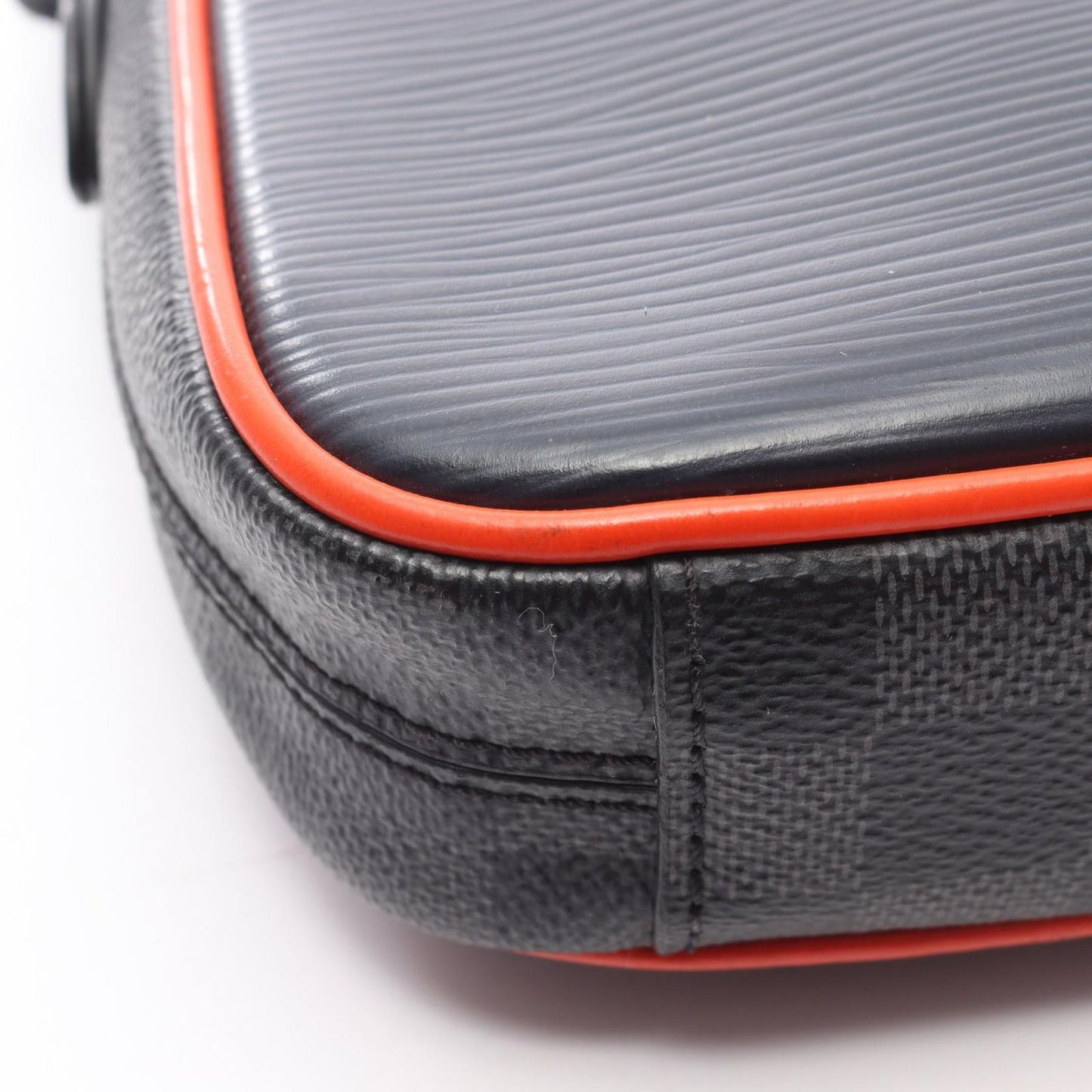 Louis Vuitton Shoulder Bag Danube PM Epi Damier Graphite Navy Canvas Leather — view 9