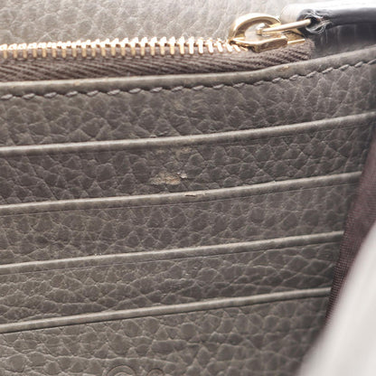 Gucci Shoulder Bag Interlocking Gray Leather Chain Wallet — view 7