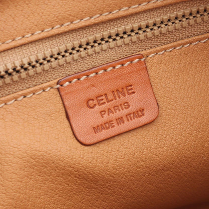 Celine Clutch Macadam Beige Canvas Leather Triomphe — view 4