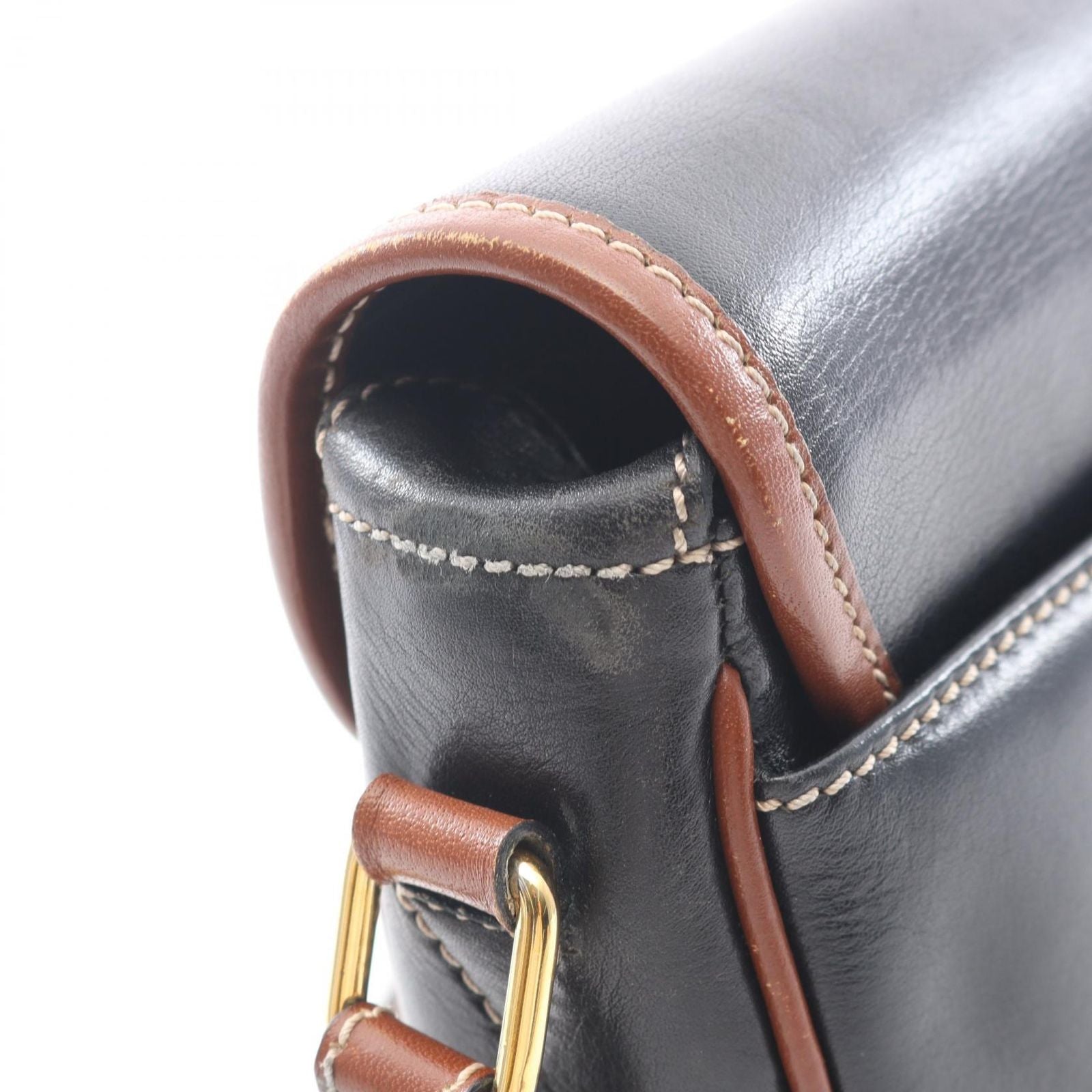 Celine Shoulder Bag Black Leather — view 5